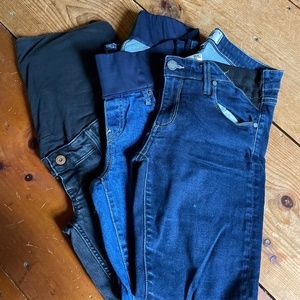 Three pair maternity jean bundle